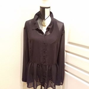 Torrid sheer blouse size 4